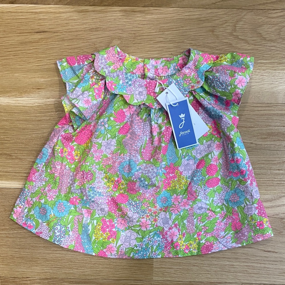 Jacadi Vibrant Floral Baby Dress